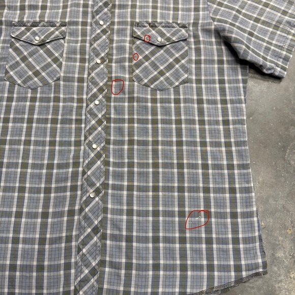 Wrangler Vintage Brushpopper Pearl Snap Western Shirt - Picture 9 of 9